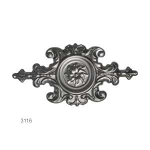 Ornament plechový 340 x 170 mm, hr. 1 mm