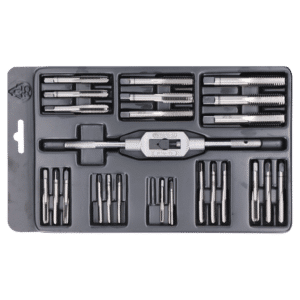 Souprava závitořezných nástrojů Mini-2 NO, závitníky M3, M4, M5, M6, M7, M8, M10 a M12, vřeteno 2,5-9 mm