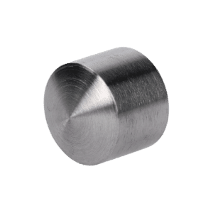 Ukončení na trubku ø 14mm, broušená nerez K320 /AISI304