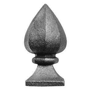 Šiška ozdobná 118 mm, podstavec 48 x 48 mm, dutá