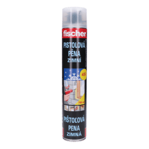 Montážní pěna zimní PUP 750 ml, nízkoexpanzní, výrobce Fischer, pistolová