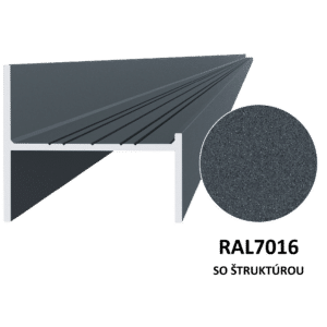 UT profil 50x44x6000 mm, antracit hrubý