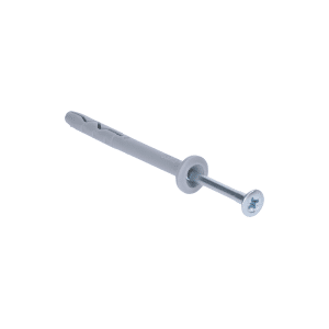 Hmoždinka natĺkacia 6x80 s hríbovým límcem a vrutem 3.9x85 se zápustní hlavou