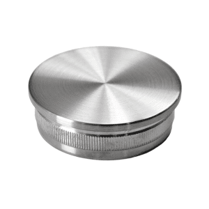 Ukončení - zátka na trubku ø 42,4 mm, broušená nerez K320 / AISI316