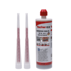 Chemická injektážní malta FIS VL 410 C - výrobce Fischer - je hybridní vinylesterová pryskyřice bez styrenu s příměsí ce