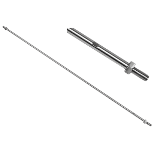 Táhlo pro kotvení skleněného přístřešku (ø 10 mm, L: 940 mm, závit: M10, L10), broušená nerez K320 / AISI304