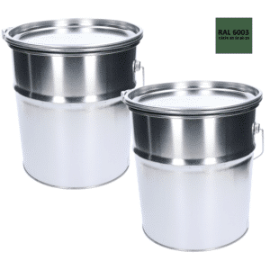 Farba antikorozní polomatná na zinek 20 kg olivovo-zelená