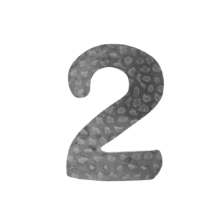číslo domové 2,   120x80x3mm   zdobené, bez povrchovej úpravy