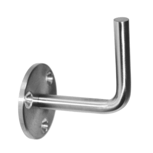 Držák madla na stěnu na trubku ø42,4 mm, broušená nerez K320 / AISI304