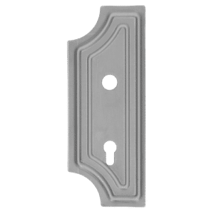 Štít 275x108x3mm s otvory, rozteč 90mm, otvor pro kliku ø 19,5mm, levý, pro zámek ZM90/80