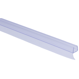 Plastové těsnění na sklo 10mm, mezi skleněné dveře a stěnu nebo podlahu, 2200mm