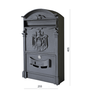 Poštovní schránka H 405 x L 255 x W 90 mm