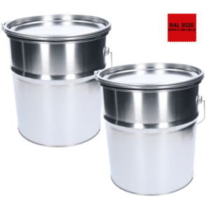 Barva antikorozní polomatná na zinek 20 kg - dopravní červená