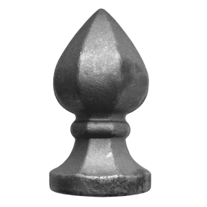 Šiška ozdobná 185 mm, podstavec ø 100 mm, plná.