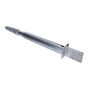 Zemní vrut, patka T, 91 x 91 mm, žárový pozink
