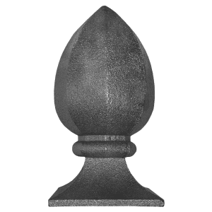 Šiška ozdobná 180 mm, podstavec 98 x 98 mm, dutá
