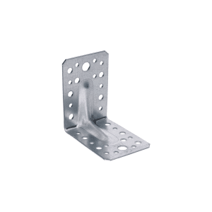 úhelník s prolisem 90x90x65mm, 2,0mm, pozink, díry průměr 5mm-16ks, 7mm-12ks, 11mm-2ks