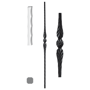 Kovaná výplň zábradlí  900 mm, profil 12x12mm