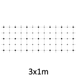 Montážní sada pro zelenou stěnu - nerez, rozměr 3x1m. Set obsahuje: EB1-GW02 (21ks), EB2-LA3 (35m), PVC-LA3 (36ks), EB1-NX3 (44ks)