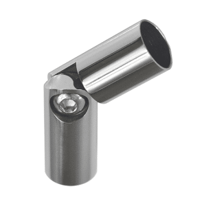 Spoj nastavitelný ø 14mm (0-100 °) s kloubem, leštěná nerez / AISI304