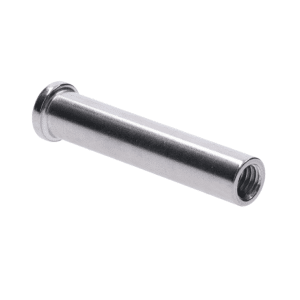 Úchyt pro držák na nerezové lanko, se závitem M6x46 mm, broušená nerez K320 / AISI304