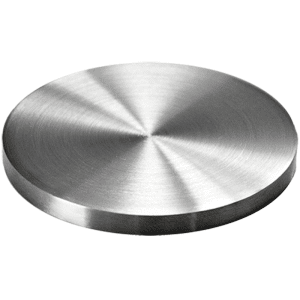 Ukončení-krytka (ø 100mm / H: 6mm), broušená nerez K320 / AISI304