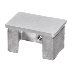 Ukončenie - zátka (60x40x1.5mm) na madlo EB1-JHM60x40, lepený spoj, brúsená nerez K320 /AISI304