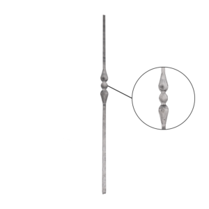 Tyč kovaná L-900mm, profil 12x12mm