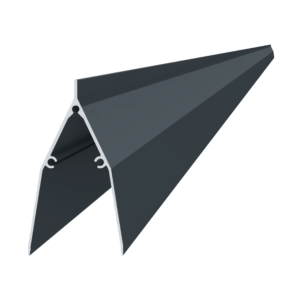 Al profil 86 x 46 x 2000 mm, lak se strukturou RAL 7016