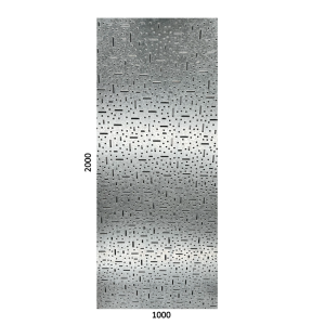 Perforovaný plech, 1000x2000x1.5mm, čtvercové otvory, pozink