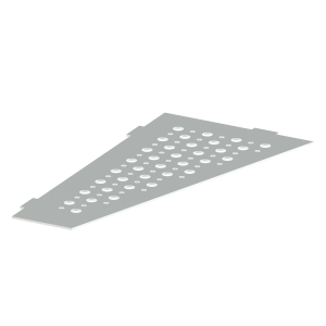 Rohová police do koupelny, broušená nerez AISI 304 / K320