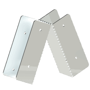 Spojka na hranol 80 x 80 mm, pozinkovaná ocel