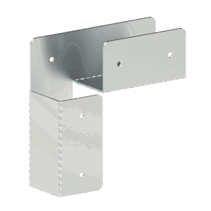 Spojka na hranol 80 x 80 mm, pozinkovaná ocel