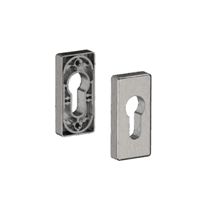 Hliníková rozeta pro cylindrickou vložku, broušený elox