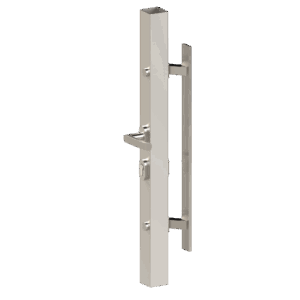 Madlo 45° a klika levá, L = 600 mm, AISI 304