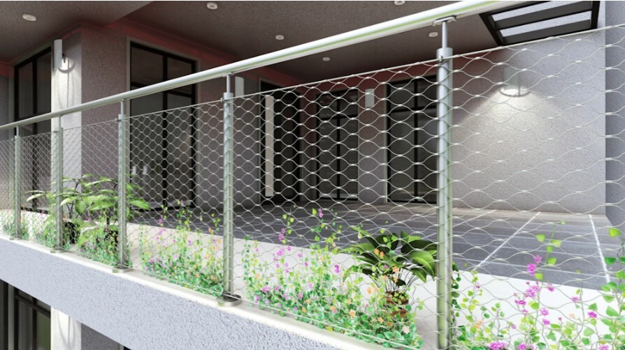 Lanková sieť, 0,8 x 5 m, oko 60 x 104 mm, ø 2 mm, AISI 316 - Obrázek 4