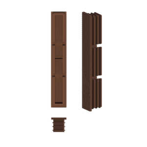 Plastová zátka k hliníkovej lamele, rozmer 16 x 100 mm,RAL8011