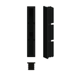 Plastová zátka k hliníkovej lamele, rozmer 16 x 100 mm,RAL9005