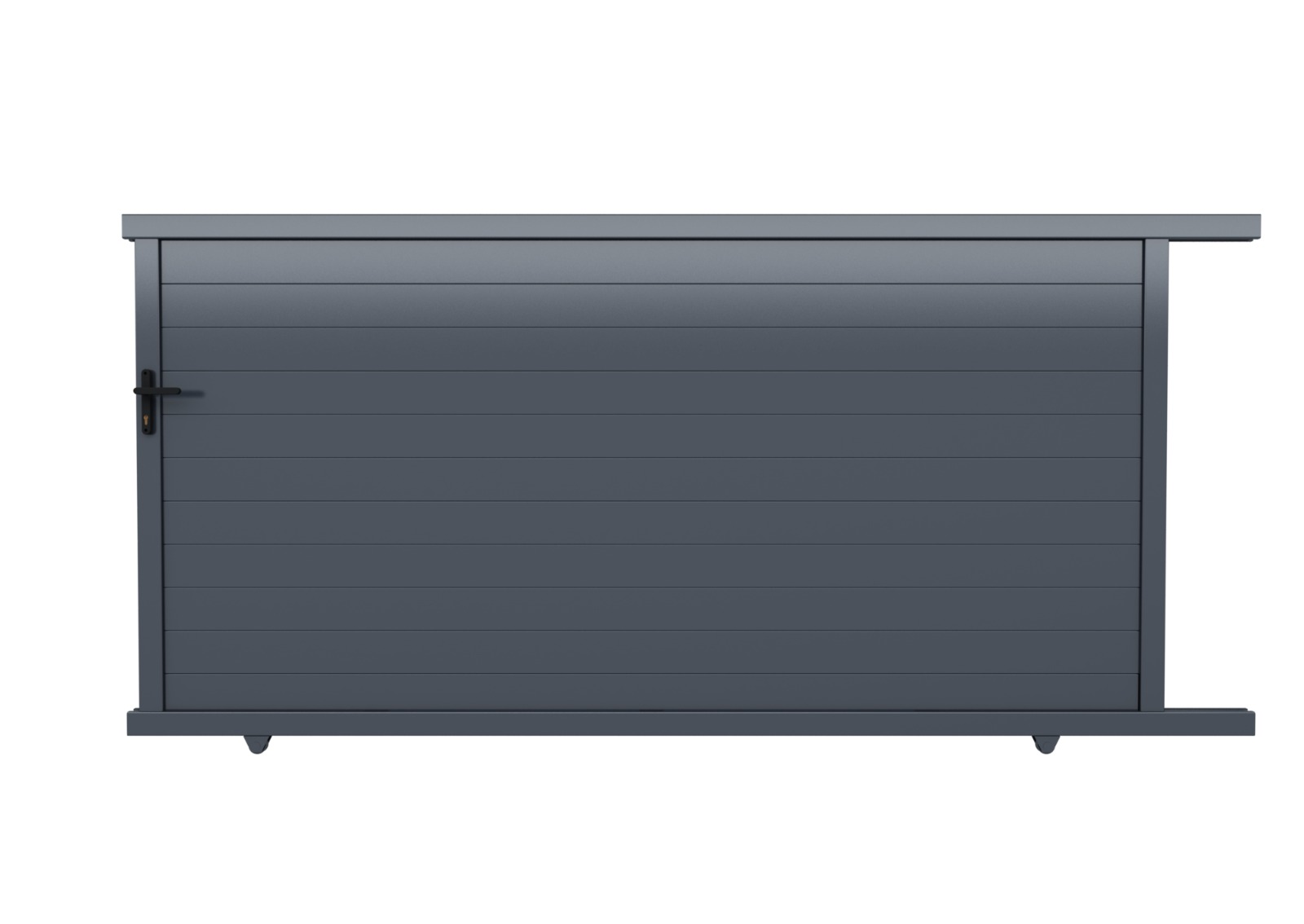 Posuvná brána, hliníková 4000 x 1803 mm