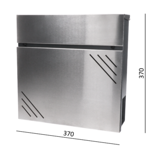 Poštová schránka, A4, nerez AISI304 a  pozink, RAL7016