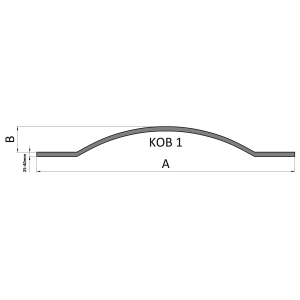 Oblúk typu KOB 1 ploché tyče