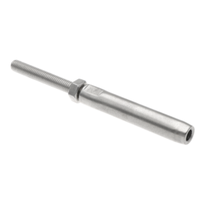 Úchyt pro lanko ø 6 mm, M8, broušená AISI 304