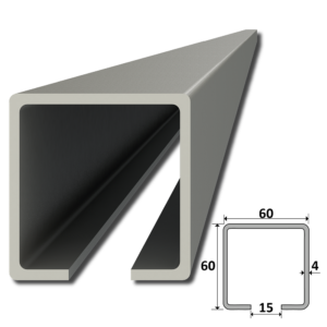 C profil 60 x 60 x 4 x 3000 mm, pozinkovaný