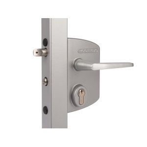 LOCINOX® Zámkový set LAKQ U2 pre profil 60 až 80 mm (kazeta, zámok, hliníkové kľučky, cylindrická vložka), voliteľná far