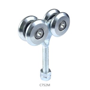 Vozík pro závěsný systém, 4 kolečka, do 220kg, uzavřená ložiska, pro profil C920M