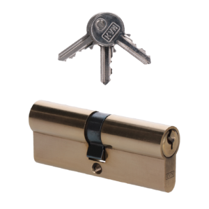 Cylindrická vložka EURO 40/40mm, mosazná, 3 klíče, šroub M5x65mm