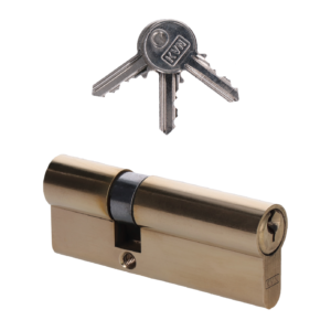 Cylindrická vložka EURO 30/50mm, mosazná, 3 klíče, šroub M5x65mm