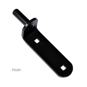 Kování 150 x 35 x 4 mm, ø14 mm, černá barva