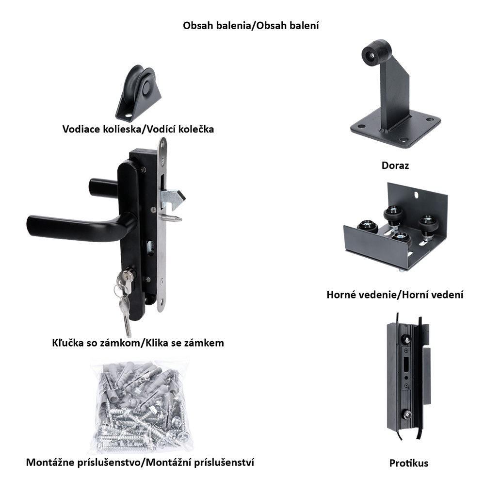 Posuvná brána, hliníková 4000 x 1862 mm - Obrázek 3