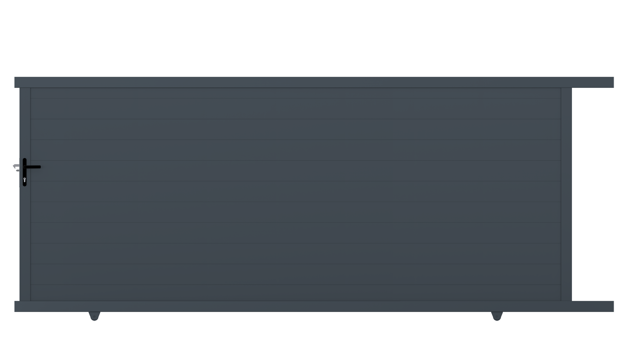 Posuvná brána, hliníková 4000 x 1862 mm